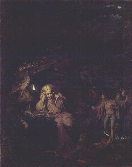 A Philosopher by Lamp Light a Joseph Wright of Derby