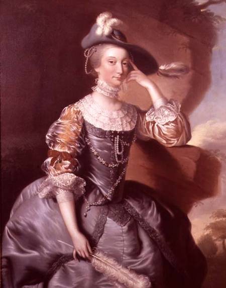 Portrait of Mrs Anne Carver a Joseph Wright of Derby