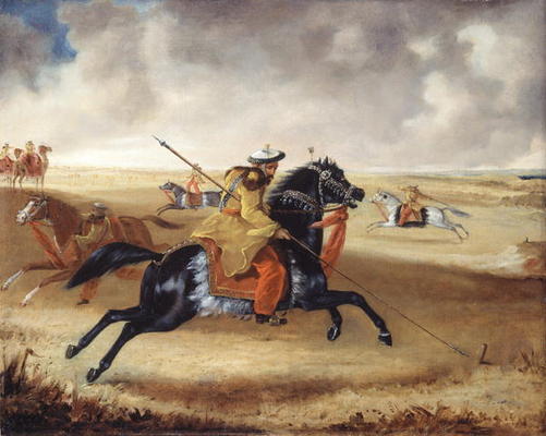 Skinner's Horse at Exercise, c.1840 (oil on canvas) a Joshua Reynolds Gwatkin