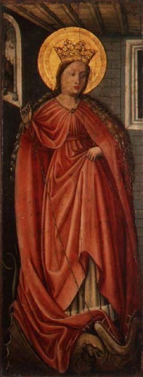 St. Margaret, right hand panel of polyptych