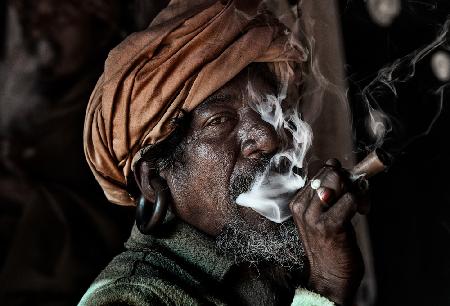 In Maha Shivaratri Festival in Pashupatinath Temple - Kathmandu-Nepal