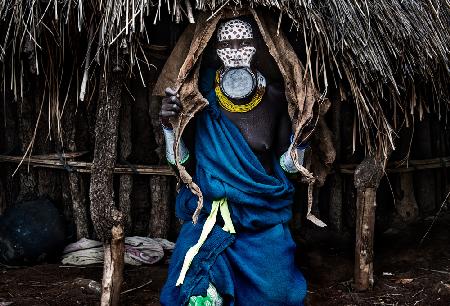 Woman from the surma tribe.