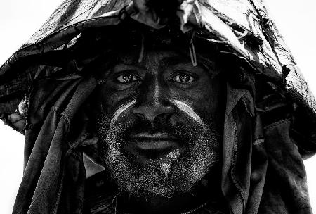 Man at the Mt. Hagen sing-sing festival -Papua New Guinea.