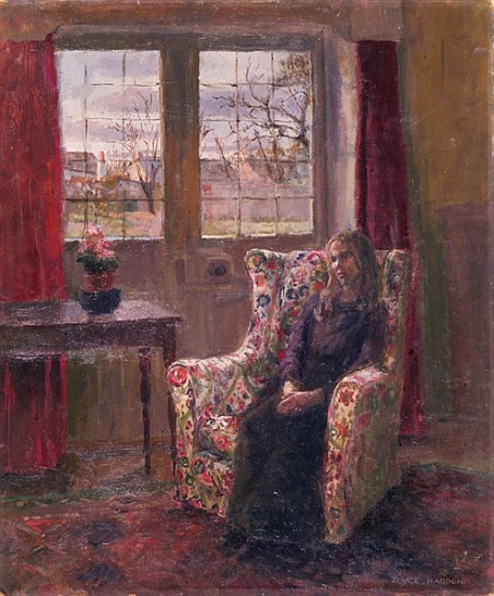 In the Armchair by the Window  a Joyce  Haddon