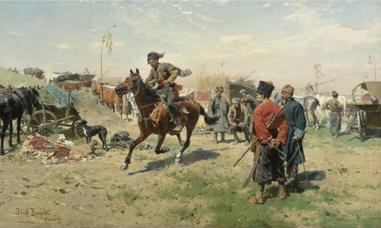 The Zaporozhian Cossacks a Jozef Brandt