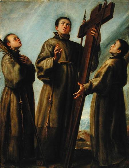 Three Franciscan Martyrs in Japan a Juan Carreno de Miranda