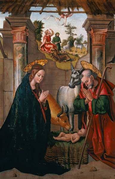 The birth Christi a Juan de Borgoña