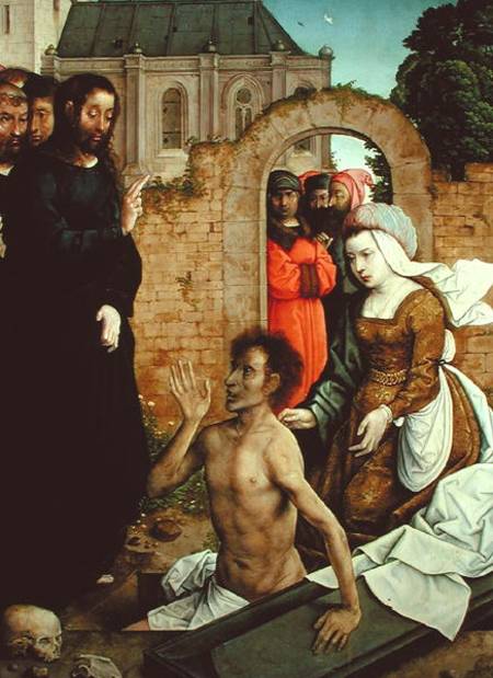 The Resurrection of Lazarus a Juan  de Flandes