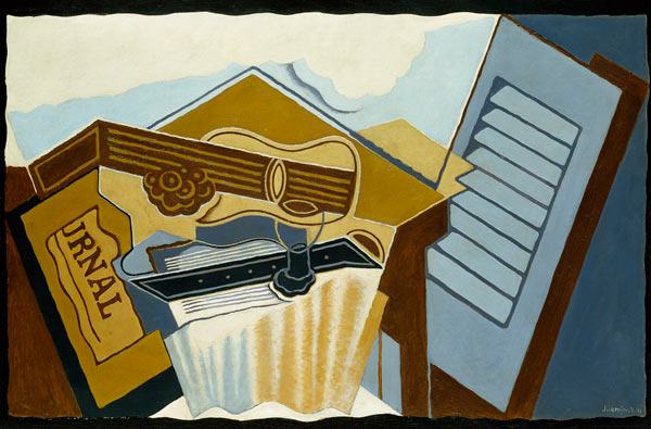 Quiet life with a white cloud a Juan Gris