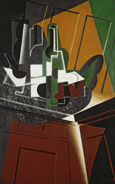 The Sideboard, 1917 (oil on plywood) a Juan Gris
