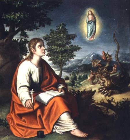The Vision of St. John the Evangelist on Patmos a Juan Sanchez Cotan