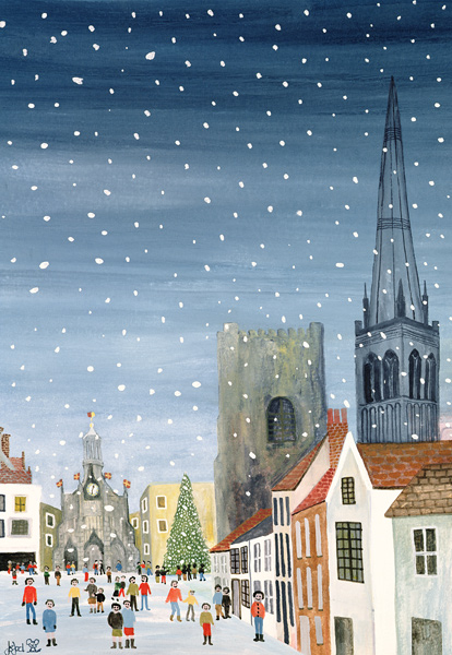 Chichester CathedralA Snow Scene a Judy  Joel