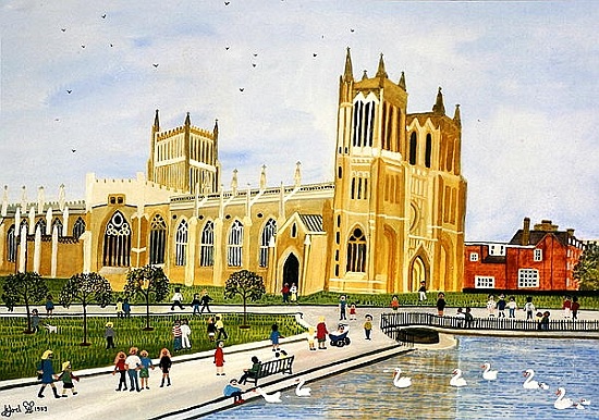 Bristol Cathedral and College Green a Judy  Joel