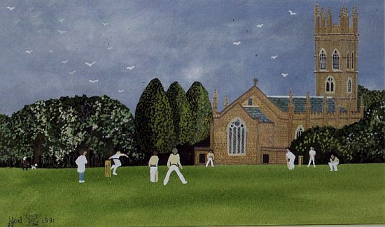Cricket on Churchill Green a Judy  Joel