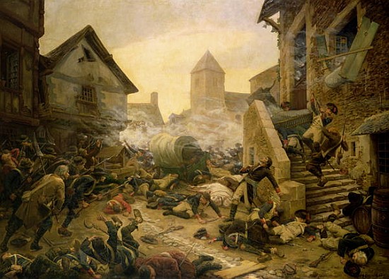Combat at Cholet, or The Suicide of General Moulin in 1794 a Jules Benoit-Levy