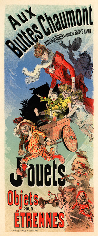 Aux Buttes Chaumont (Poster) a Jules Chéret