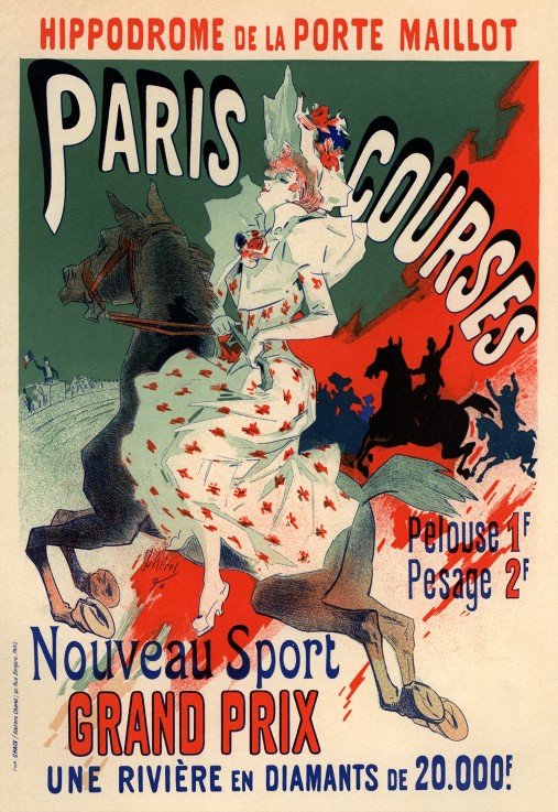 Hippodrome. Paris Courses (Poster) a Jules Chéret