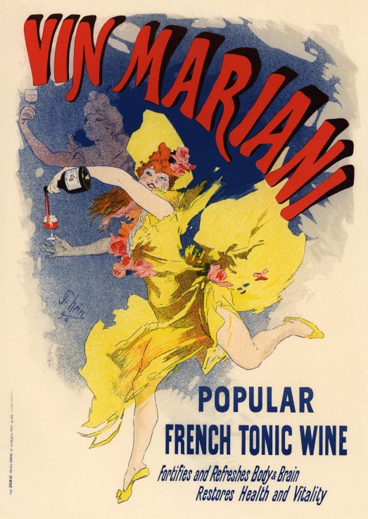 Advertising Poster for Wine Mariani a Jules Chéret