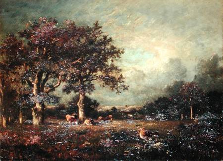 Landscape with Cows a Jules Dupré