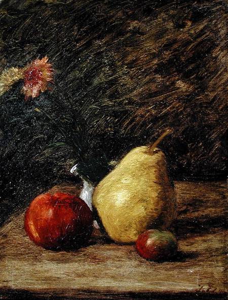 Still life with a Pear a Jules Dupré