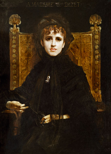 Portrait of Madame Georges Bizet (1849-1926) a Jules Elie Delaunay