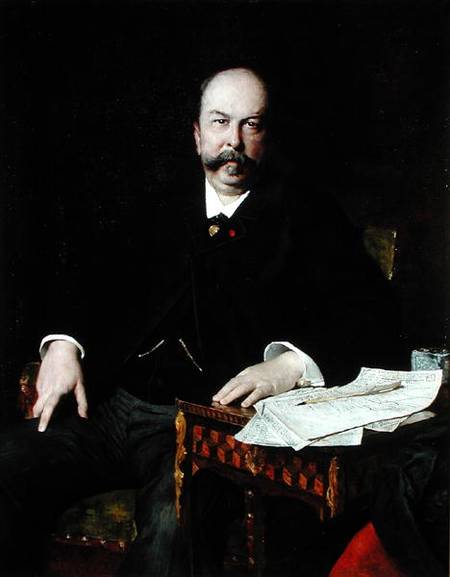 Portrait of Henri Meilhac (1831-97) a Jules Elie Delaunay