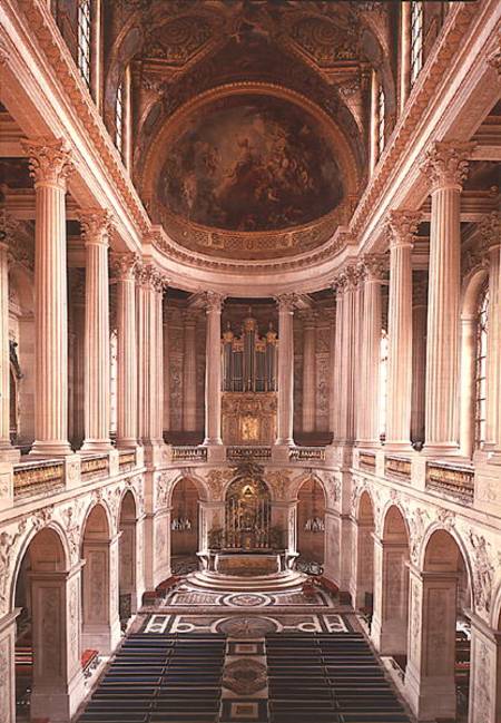 Interior view of the chapel a Jules Hardouin Mansart