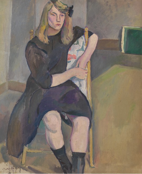 Seated Girl a Jules Pascin