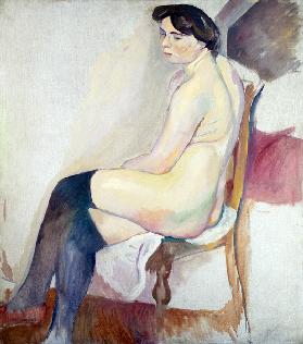 Nude with Black Stockings