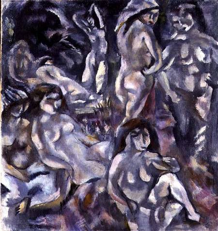 Eight Women in the Nude a Jules Pascin