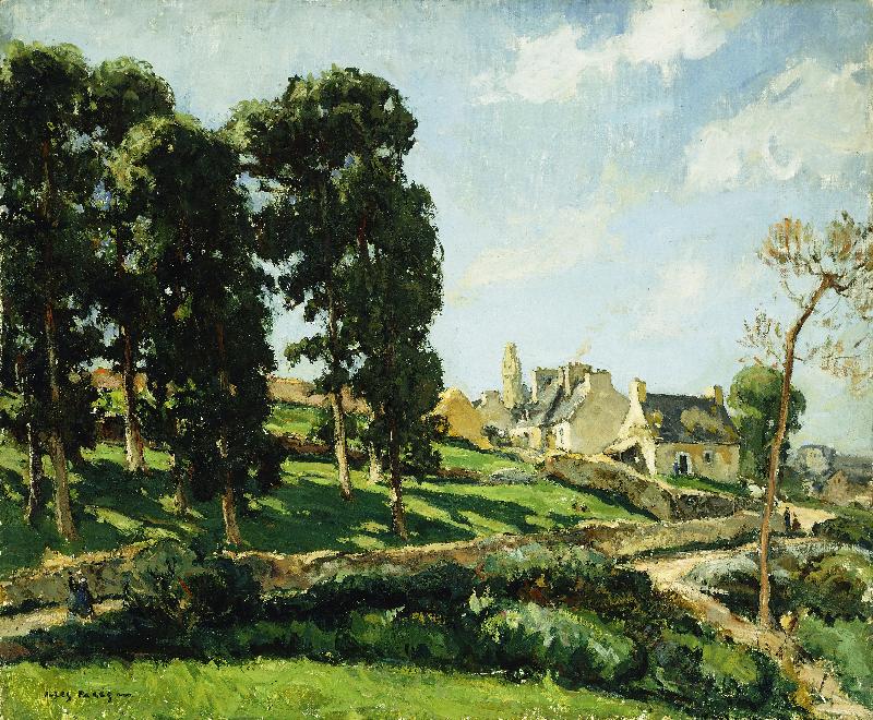 Bäume in der Nähe von Douarnenez. a Jules Eugène Pages