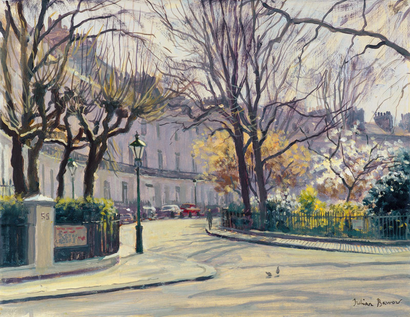 Egerton Crescent, London (oil on canvas)  a Julian  Barrow