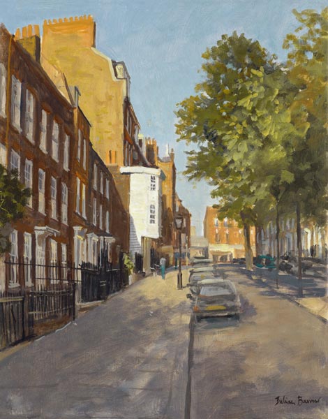 Church Row, Hampstead (oil on canvas)  a Julian  Barrow