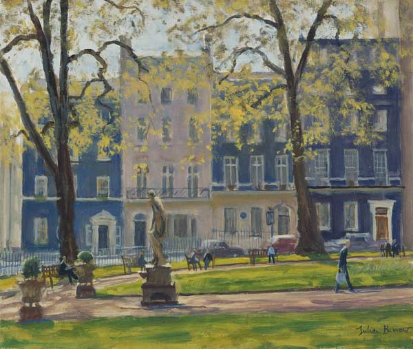 Berkeley Square, South West Corner (oil on canvas)  a Julian  Barrow