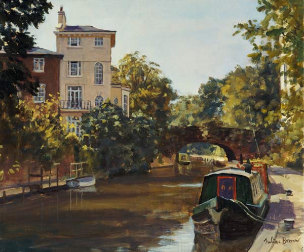 Regent''s Park Canal (oil on canvas)  a Julian  Barrow