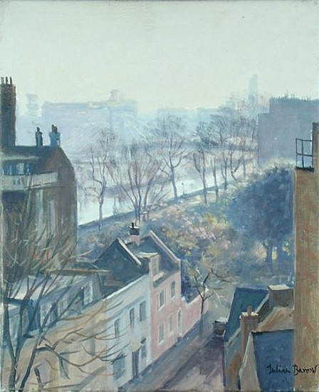 Chelsea Embankment from Tite Street (oil on canvas)  a Julian  Barrow