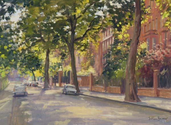 Cheyne Walk (oil on canvas)  a Julian  Barrow