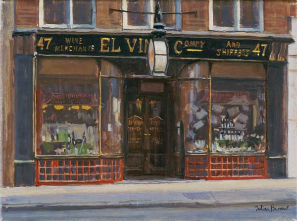 El Vino''s, Fleet Street (oil on canvas)  a Julian  Barrow