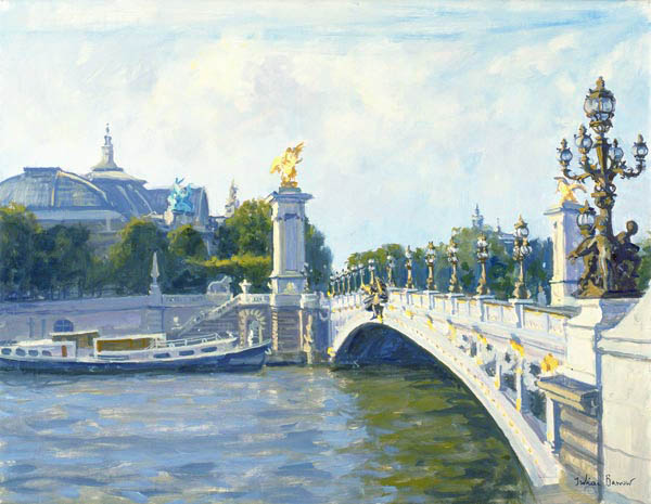 Pont Alexandre III, Paris (oil on canvas)  a Julian  Barrow