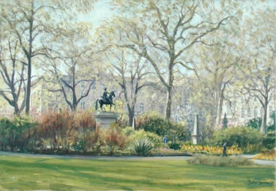 St. James''s Square (oil on canvas)  a Julian  Barrow