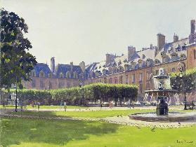 Place des Vosges, Paris (oil on canvas) 