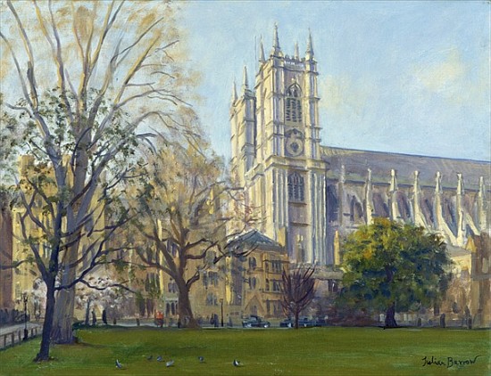 Westminster Abbey from Dean''s Yard (oil on canvas)  a Julian  Barrow