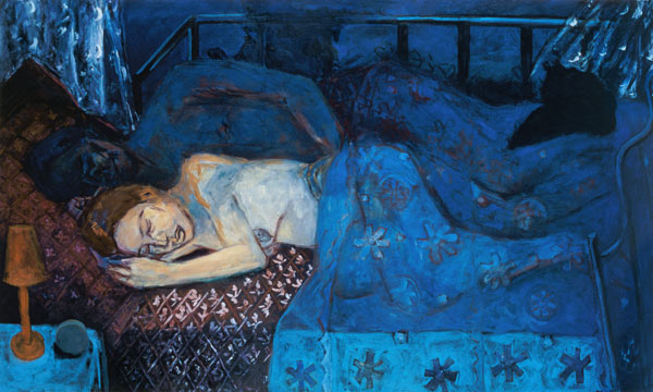 Sleeping Couple, 1997 (oil on canvas)  a Julie  Held