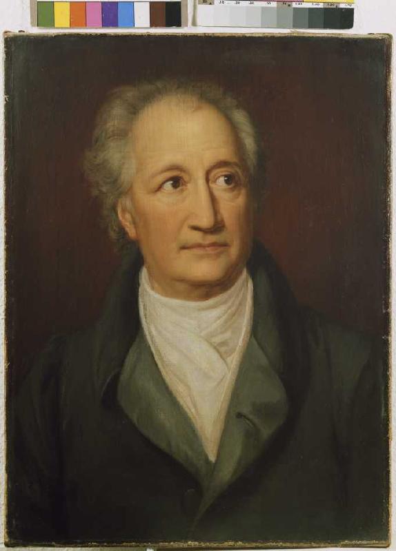 Johann Wolfgang von Goethe. 1844/45 (Teilkopie nach J.K. Stieler) a Julie von Egloffstein