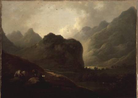 A Sketching Party in the Pass at Borrowdale a Julius Caesar Ibbetson