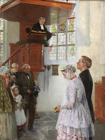 The Wedding a Julius Gari Melchers