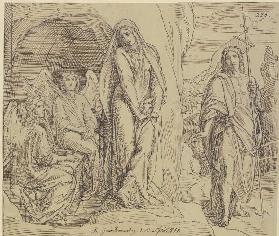 Maria Magdalena am Grabe Christi