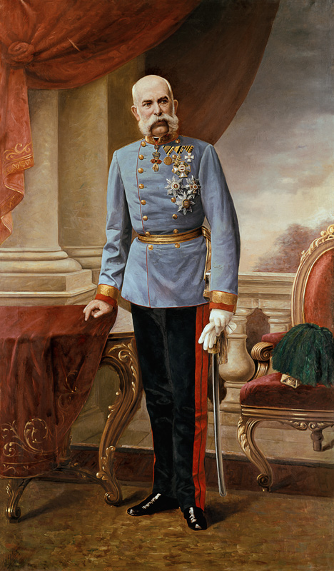 Emperor Franz Josef I. of Austria a Julius von Blaas