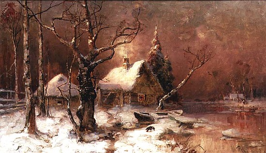 Winter Landscape a Julius Sergius Klever