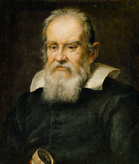 Bildnis Gallileo Galilei. (Schule Susterman) a Justus Susterman